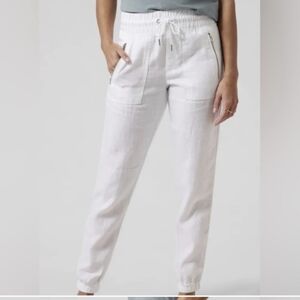 ATHLETA Cabo 100% Linen Jogger Size 4 White